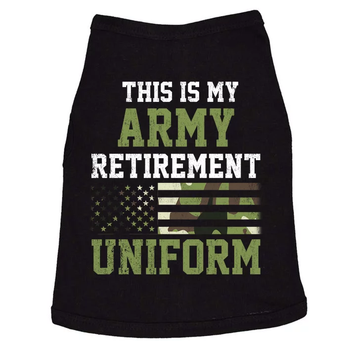 This Is My Army Retirement Uniform Doggie Tank