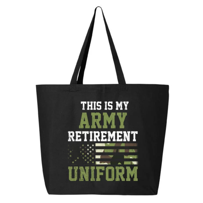 This Is My Army Retirement Uniform 25L Jumbo Tote