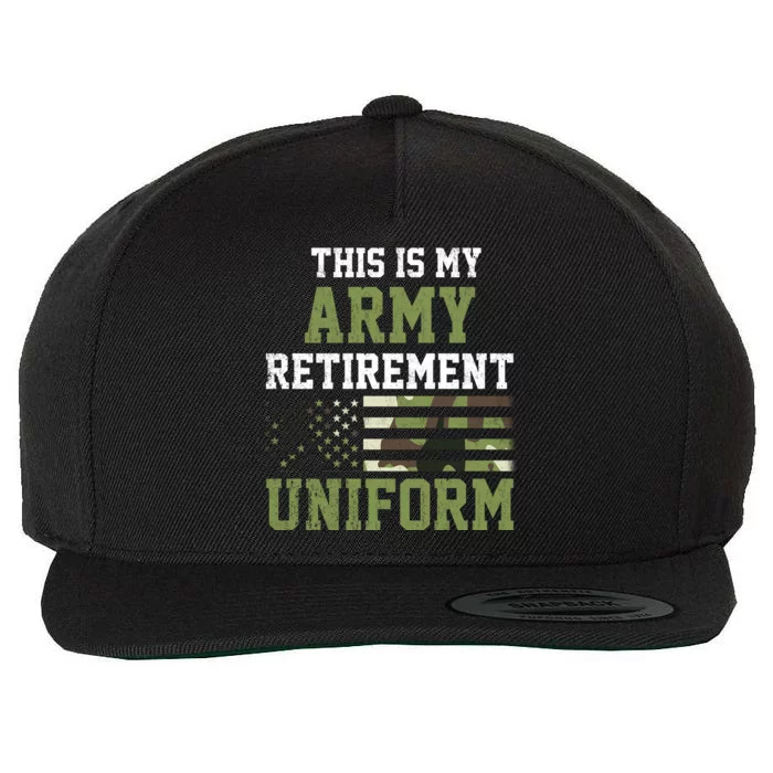 This Is My Army Retirement Uniform Wool Snapback Cap