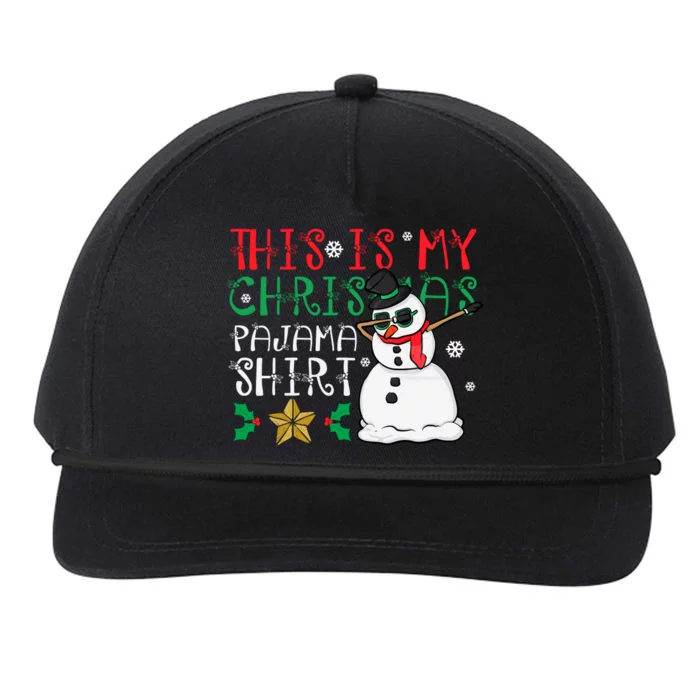 This Is My Christmas Pajama Holiday Snapback Five-Panel Rope Hat