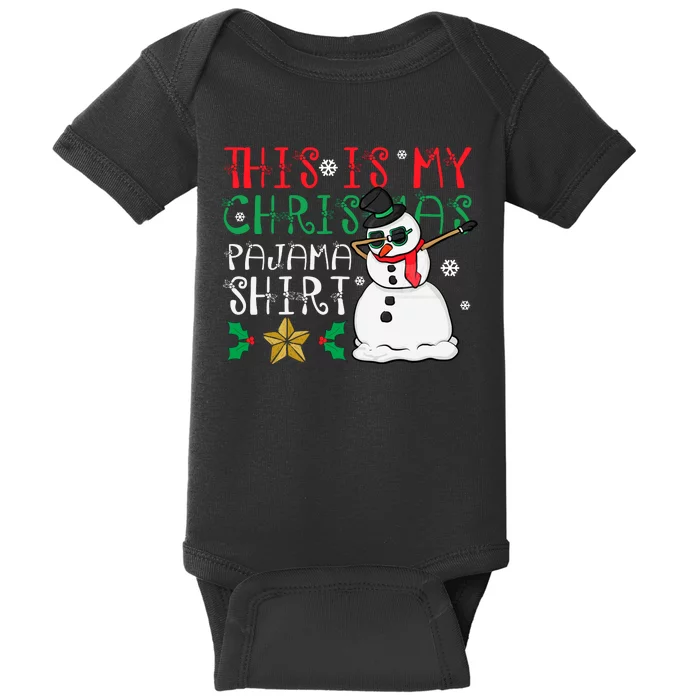 This Is My Christmas Pajama Holiday Baby Bodysuit