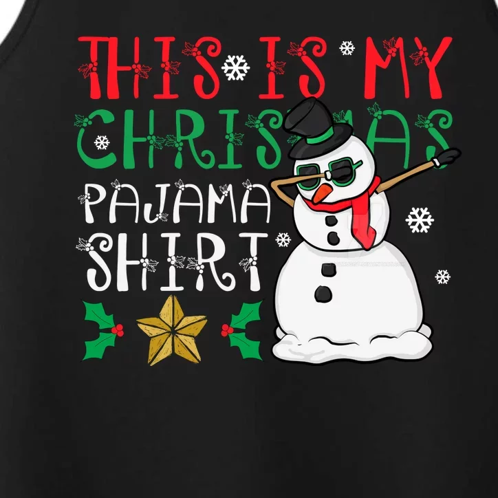 This Is My Christmas Pajama Holiday Performance Tank