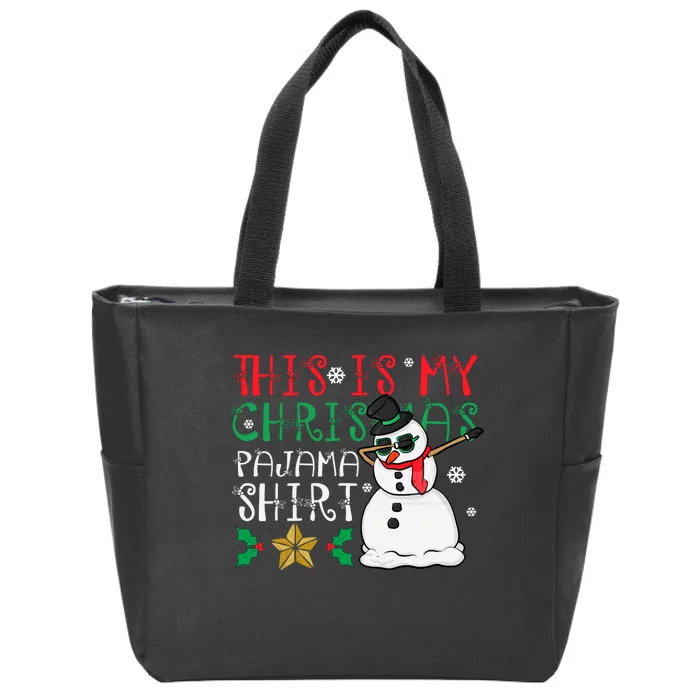 This Is My Christmas Pajama Holiday Zip Tote Bag