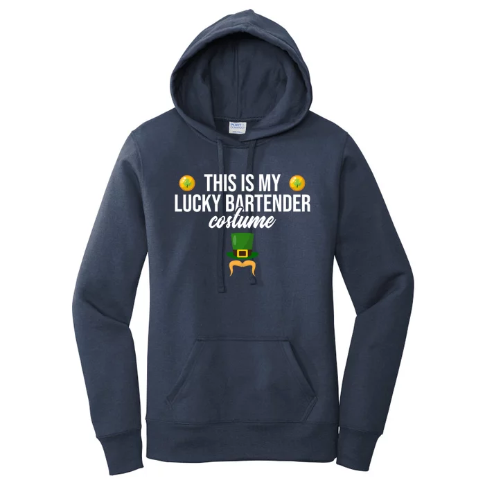 This Is My Lucky Bartender Costume St Patrick's Day Bar Gift Women's Pullover Hoodie