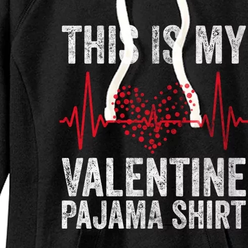 This Is My Valentine Pajama Gift Video Game Lover Gift Women's Fleece Hoodie