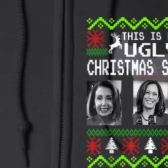 This Is My Ugly Christmas Anti Biden Sweater Christmas Gifts Full Zip Hoodie