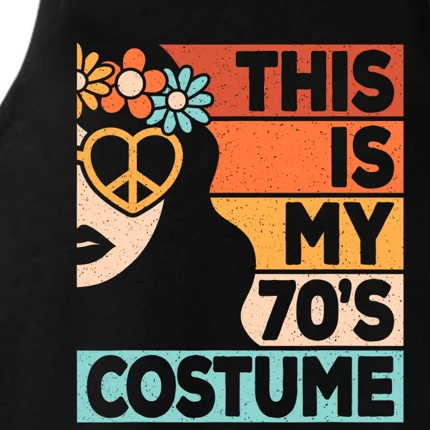 This Is My 70s Costume 70s Disco 1970s 70s Outfit Ladies Tri-Blend Wicking Tank