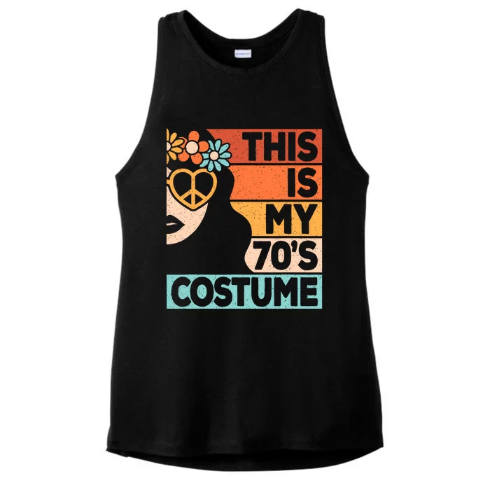 This Is My 70s Costume 70s Disco 1970s 70s Outfit Ladies Tri-Blend Wicking Tank