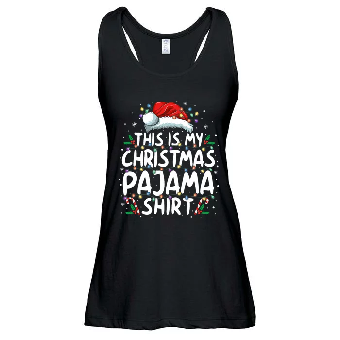 This Is My Christmas Pajama Funny Xmas Pjs Ladies Essential Flowy Tank