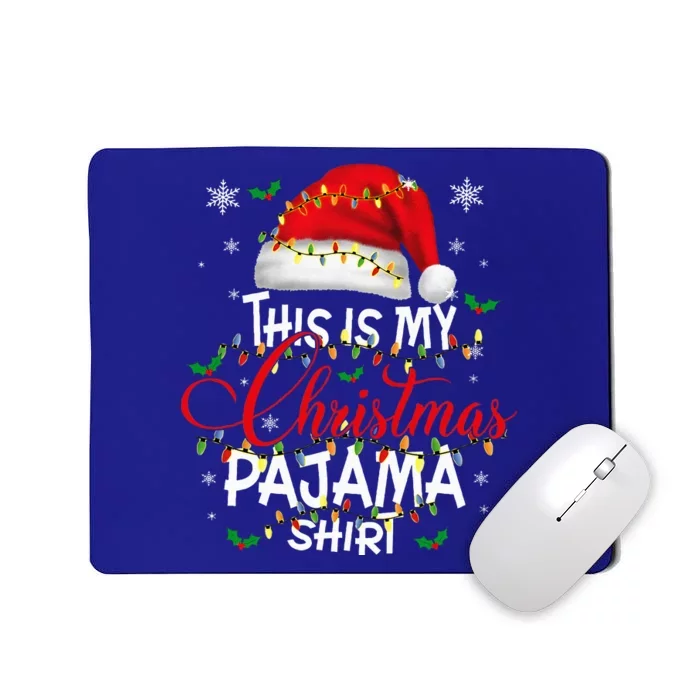 This Is My Christmas Pajama Lights Mousepad