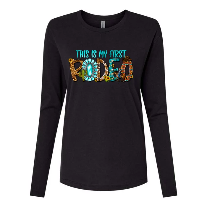 This Is My First Rodeo Country Life Howdy Womens Cotton Relaxed Long Sleeve T-Shirt