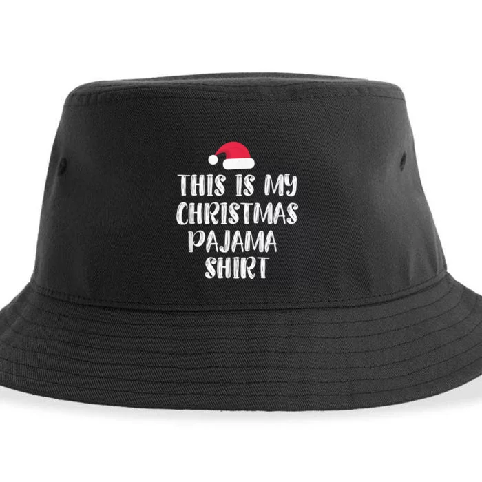 This Is My Christmas Pajama Shirt - Funny Christmass Sustainable Bucket Hat