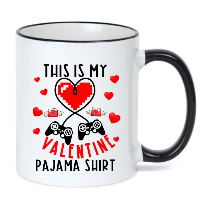 This Is My Valentine Pajama Gift Video Game Lover Valentine Gift Black Color Changing Mug