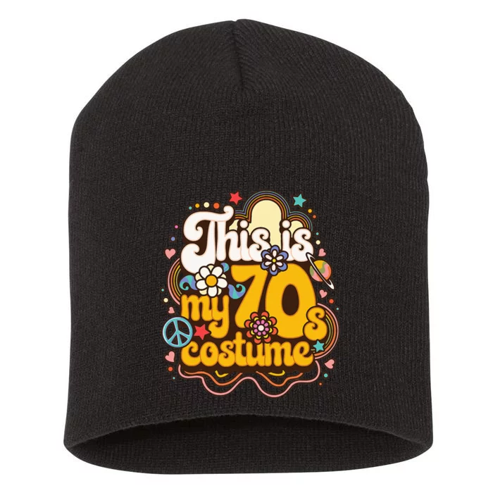 This Is My 70s Costume Theme Party Hippie Retro Friends Short Acrylic Beanie