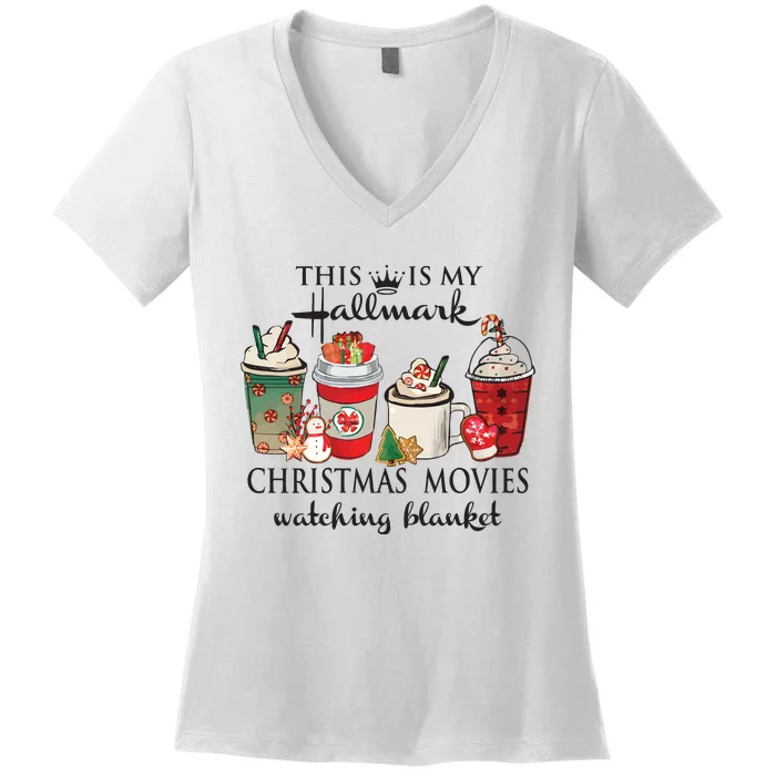 This Is My Hall Mark Christmas Coffee Women's V-Neck T-Shirt