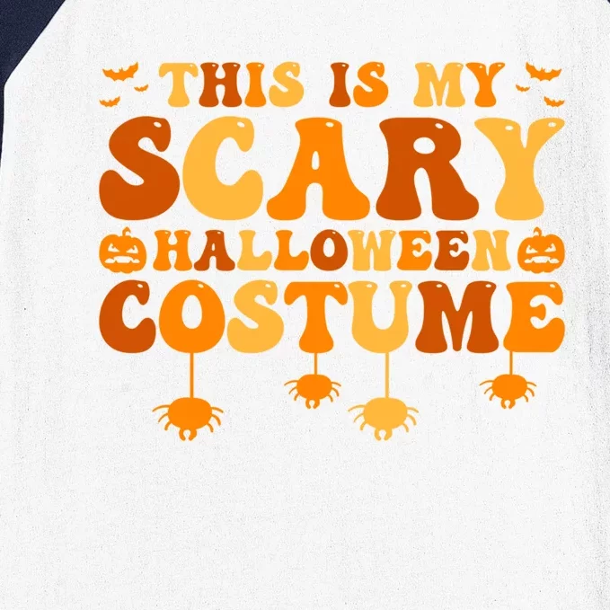 This Is My Scary Halloween Costume Gift Baseball Sleeve Shirt