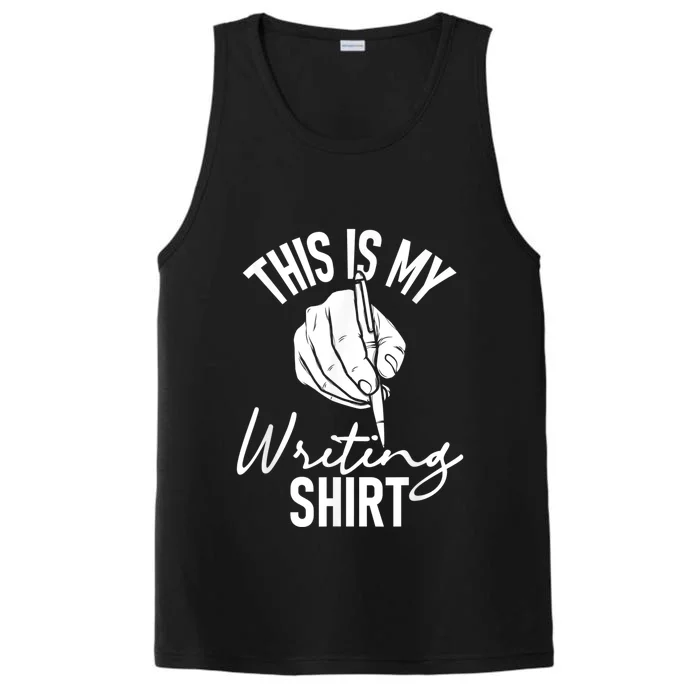 This Is My Writing Poet Author Literature Performance Tank