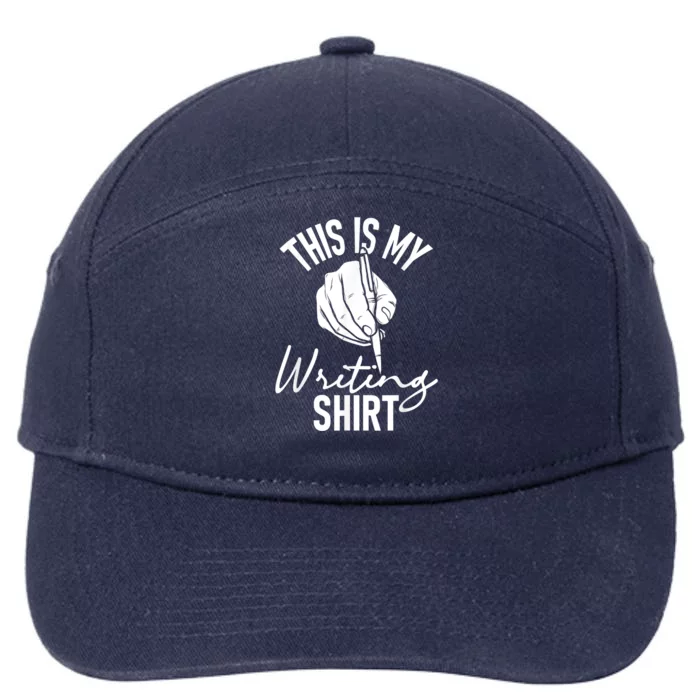 This Is My Writing Poet Author Literature 7-Panel Snapback Hat