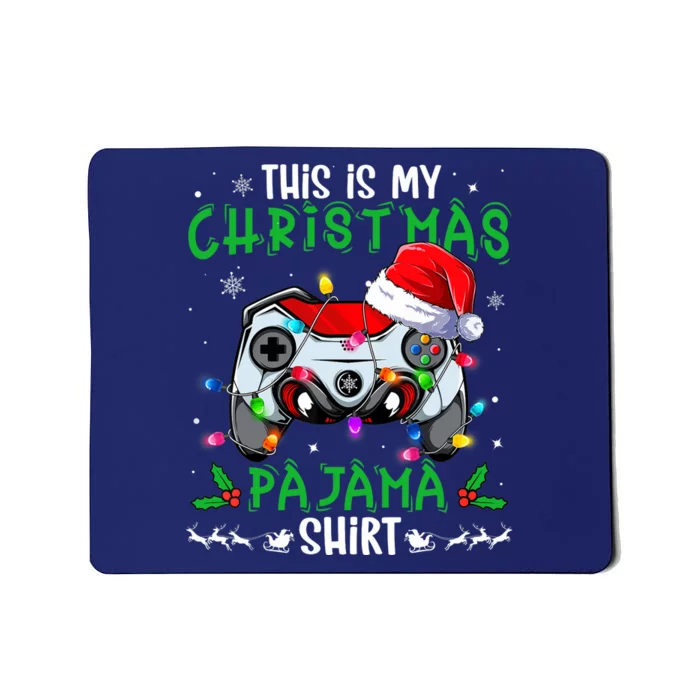 This Is My Christmas Pajama Video Game Gamer Boy Teens Mousepad