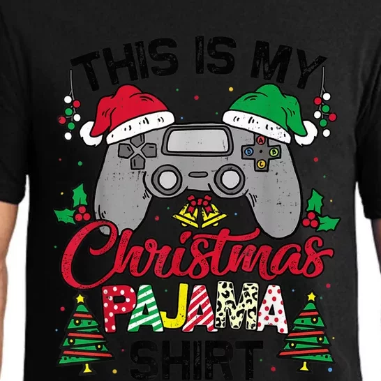 This Is My Christmas Pajama Gamer Shirt Christmas Gaming Pajama Set