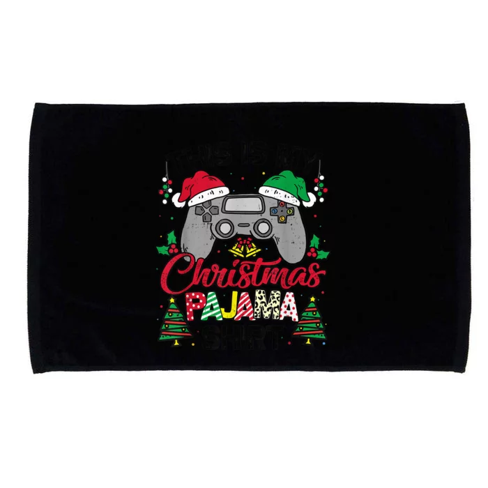 This Is My Christmas Pajama Gamer Shirt Christmas Gaming Microfiber Hand Towel