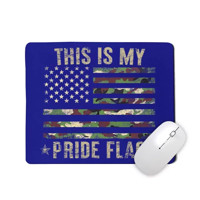 This Is My Pride Camo Flag Usa American 4th Of July Gift Mousepad