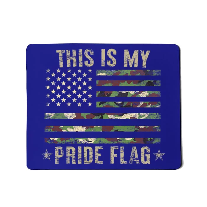 This Is My Pride Camo Flag Usa American 4th Of July Gift Mousepad