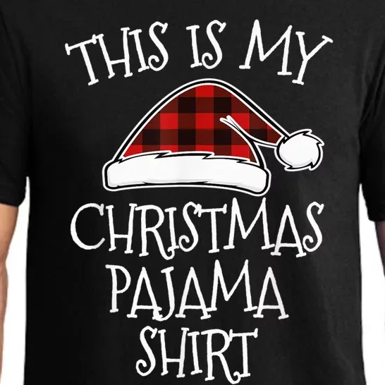 This Is My Christmas Pajama Shirt Xmas Buffalo Red Plaid Pajama Set