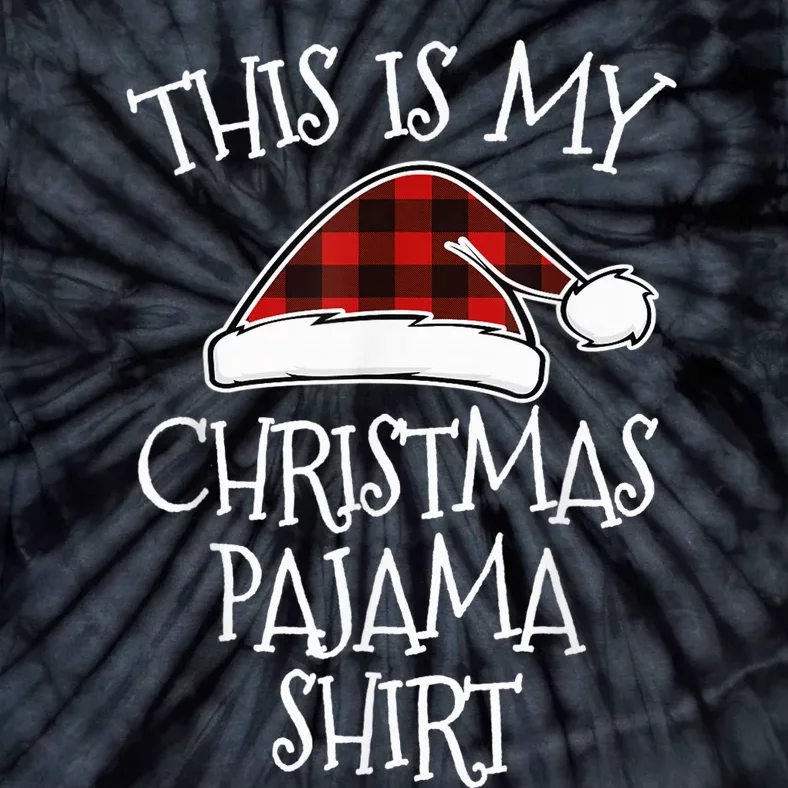 This Is My Christmas Pajama Shirt Xmas Buffalo Red Plaid Tie-Dye T-Shirt