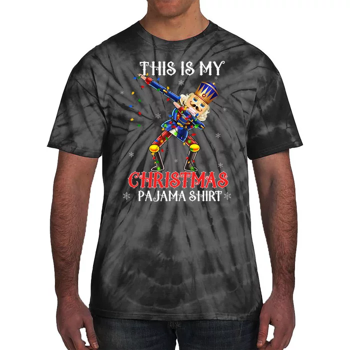 This Is My Christmas Pajama Dabbing Nutcracker Tie-Dye T-Shirt