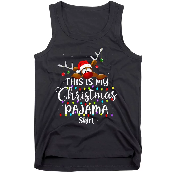 This Is My Christmas Pajama Xmas Lights Tank Top