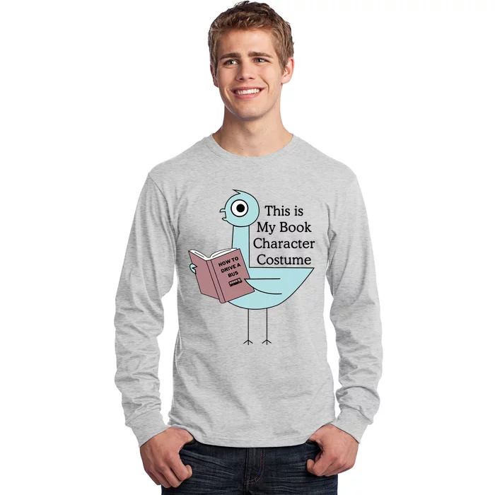 This Is My Book Character Costume Pigeon Reading Long Sleeve Shirt