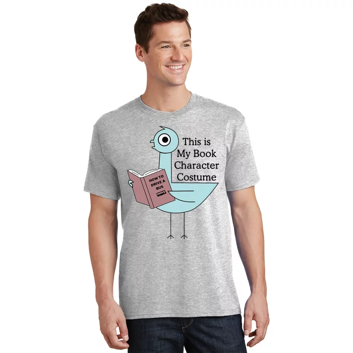 This Is My Book Character Costume Pigeon Reading T-Shirt