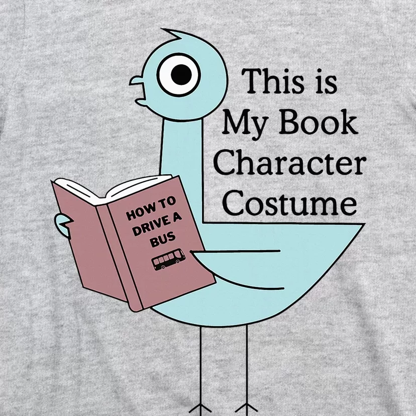 This Is My Book Character Costume Pigeon Reading T-Shirt