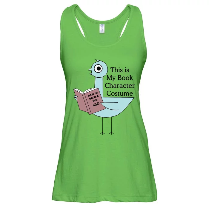 This Is My Book Character Costume Pigeon Reading Ladies Essential Flowy Tank