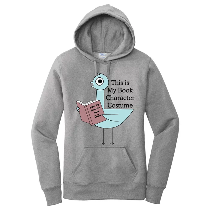 This Is My Book Character Costume Pigeon Reading Women's Pullover Hoodie