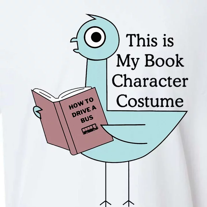 This Is My Book Character Costume Pigeon Reading Sueded Cloud Jersey T-Shirt