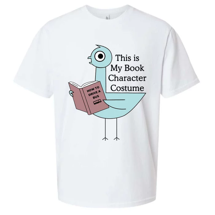 This Is My Book Character Costume Pigeon Reading Sueded Cloud Jersey T-Shirt