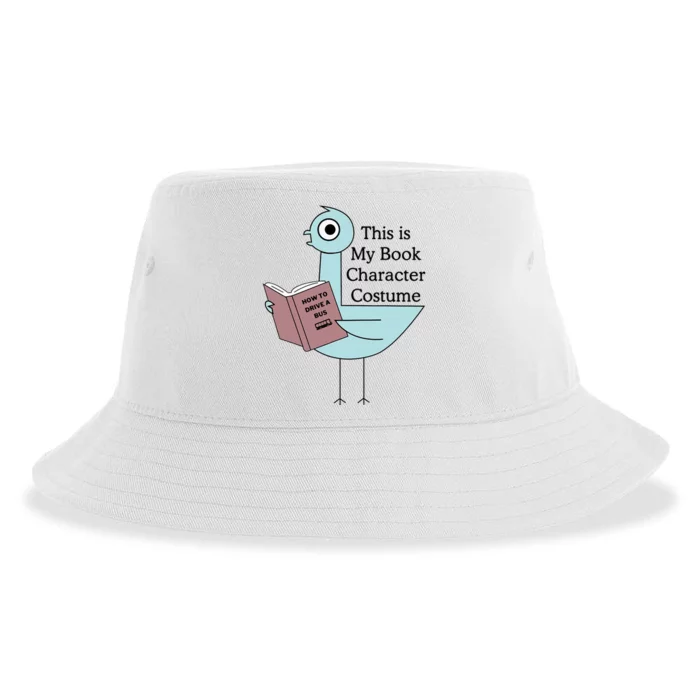 This Is My Book Character Costume Pigeon Reading Sustainable Bucket Hat