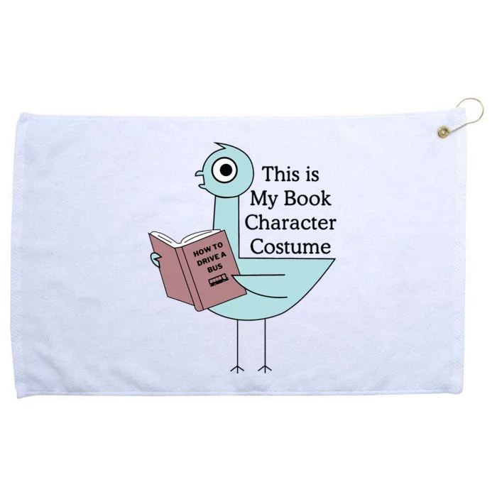 This Is My Book Character Costume Pigeon Reading Grommeted Golf Towel