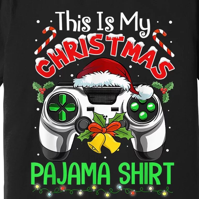 This Is My Christmas Pajama Gamer Video Game Boy Kid Premium T-Shirt