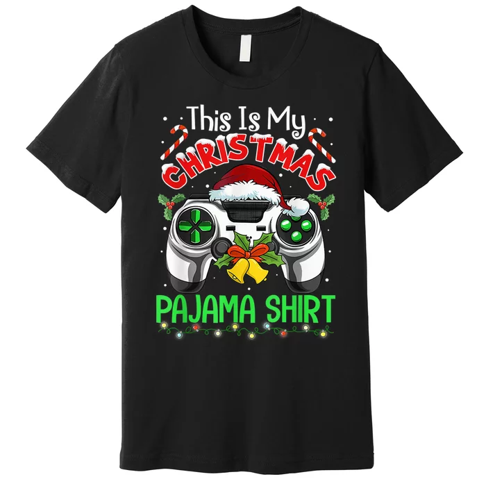 This Is My Christmas Pajama Gamer Video Game Boy Kid Premium T-Shirt