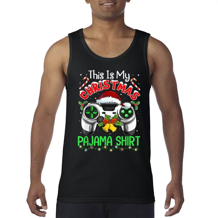 This Is My Christmas Pajama Gamer Video Game Boy Kid Tank Top