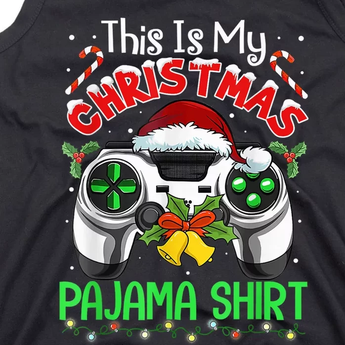 This Is My Christmas Pajama Gamer Video Game Boy Kid Tank Top