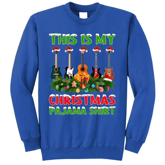 This Is My Christmas Pajama Gift Bass Guitar Christmas Gift Sweatshirt