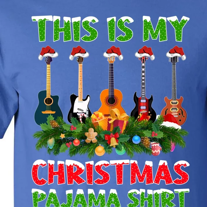 This Is My Christmas Pajama Gift Bass Guitar Christmas Gift Tall T-Shirt