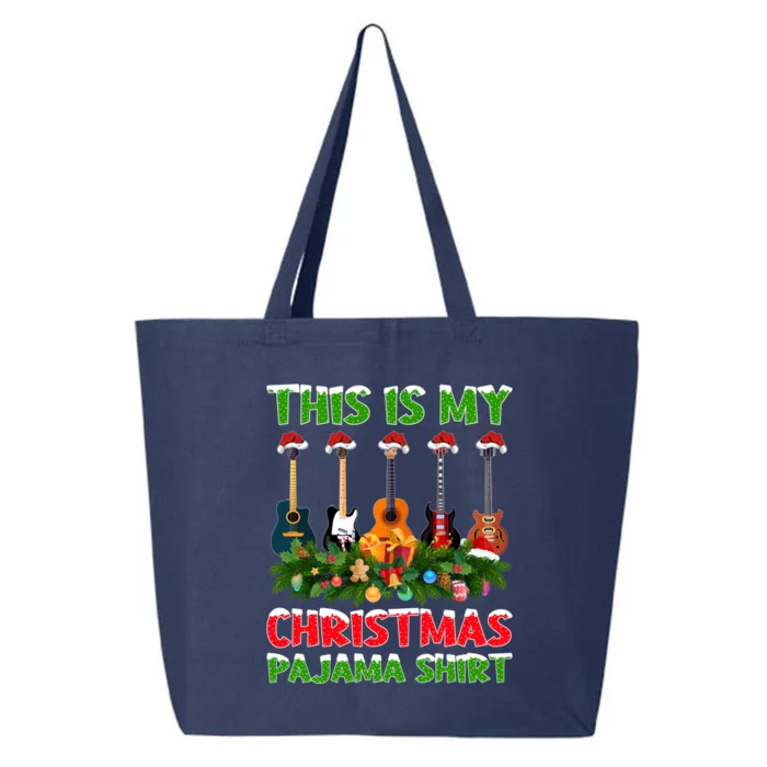 This Is My Christmas Pajama Gift Bass Guitar Christmas Gift 25L Jumbo Tote