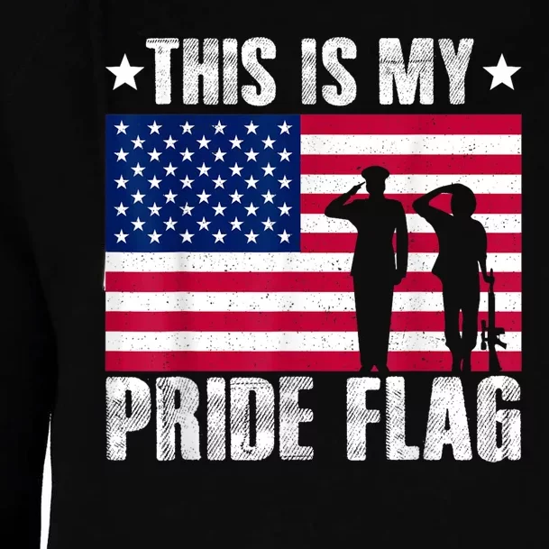 This Is My Pride Flag USA American 4th Of July Patriotic Womens Funnel Neck Pullover Hood