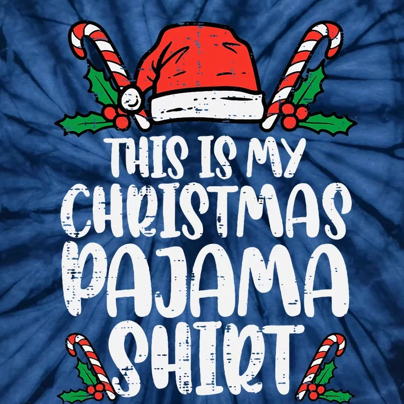 This Is My Christmas Pajama Funny Xmas Pjs Tie-Dye T-Shirt