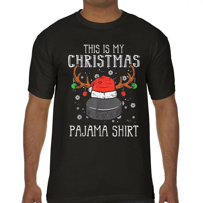 This Is My Christmas Shirt Ice Hockey Xmas Sports Boy Comfort Colors T-Shirt